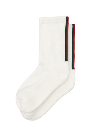 calzini in cotone bianco GUCCI KIDS | 8027524KACK9066
